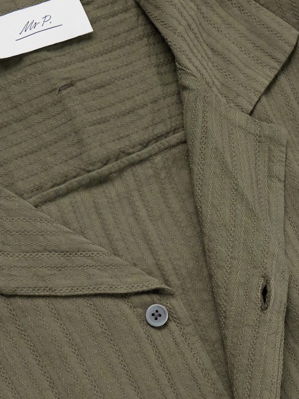 Camp-Collar Embroidered Cotton Shirt - E1 Camp-Collar Embroidered Cotton Shirt - E1