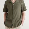 Camp-Collar Embroidered Cotton Shirt - FR Camp-Collar Embroidered Cotton Shirt - FR