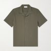 Camp-Collar Embroidered Cotton Shirt Camp-Collar Embroidered Cotton Shirt