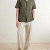 Camp-Collar Embroidered Cotton Shirt - OU Camp-Collar Embroidered Cotton Shirt - OU
