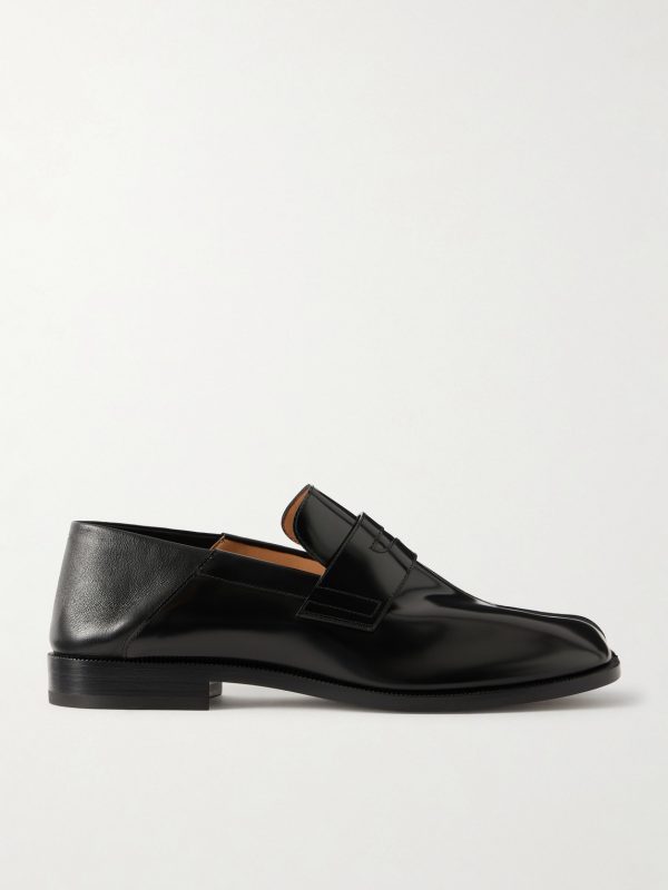 Tabi Babouche Split-Toe Leather Loafers