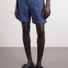Straight-Leg Herringbone Linen Shorts - FR Straight-Leg Herringbone Linen Shorts - FR