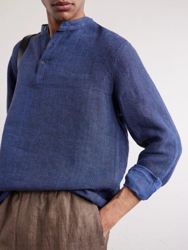 Herringbone Linen Shirt - CU