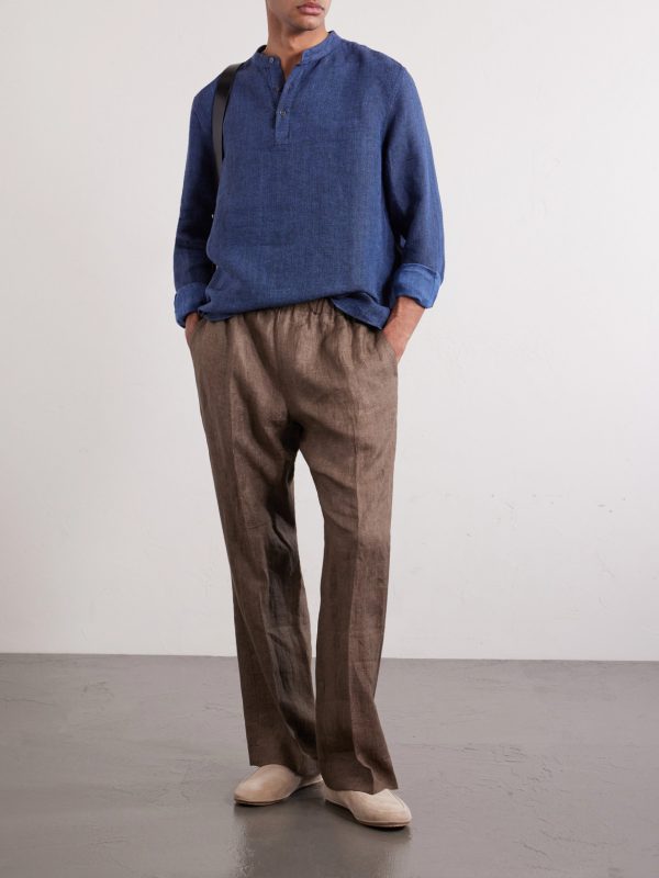 Herringbone Linen Shirt - OU
