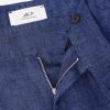 Steve Tapered Pleated Herringbone Linen Trousers - E1