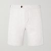 Straight-Leg Herringbone Linen Shorts Straight-Leg Herringbone Linen Shorts