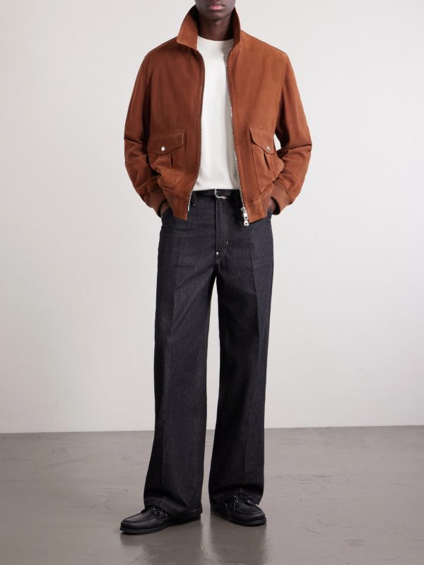 Suede Blouson Jacket - OU Suede Blouson Jacket - OU