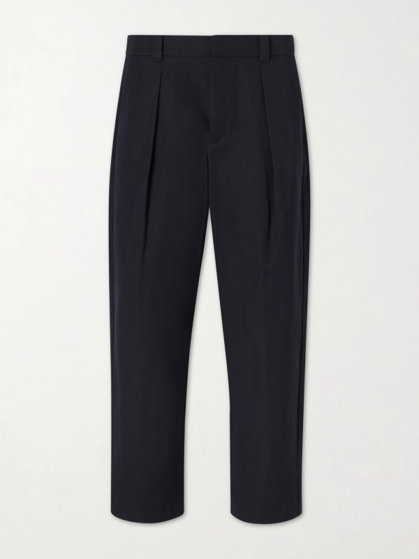 Renato Straight-Leg Pleated Twill Trousers Renato Straight-Leg Pleated Twill Trousers