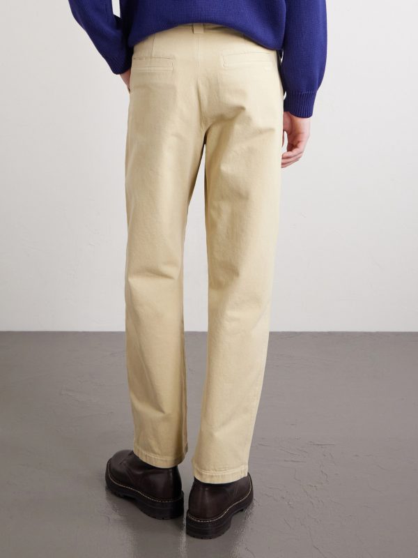 Ville Cropped Straight-Leg Cotton-Gabardine Chinos - BK