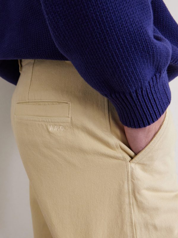 Ville Cropped Straight-Leg Cotton-Gabardine Chinos - CU