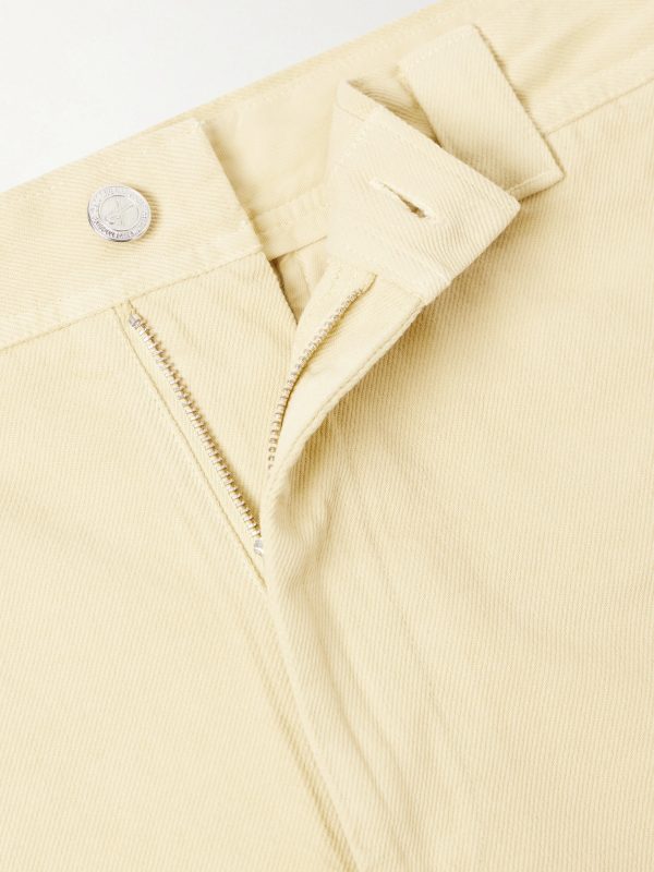 Ville Cropped Straight-Leg Cotton-Gabardine Chinos - E1