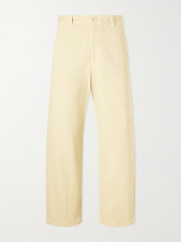 Ville Cropped Straight-Leg Cotton-Gabardine Chinos