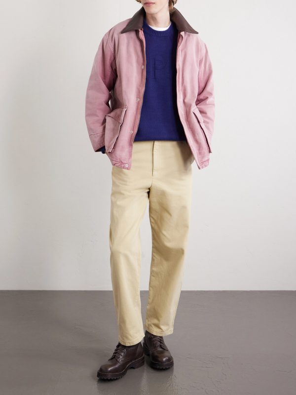 Ville Cropped Straight-Leg Cotton-Gabardine Chinos - OU