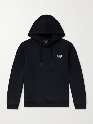 Standard Rue Madame Logo-Embroidered Organic Cotton-Jersey Hoodie