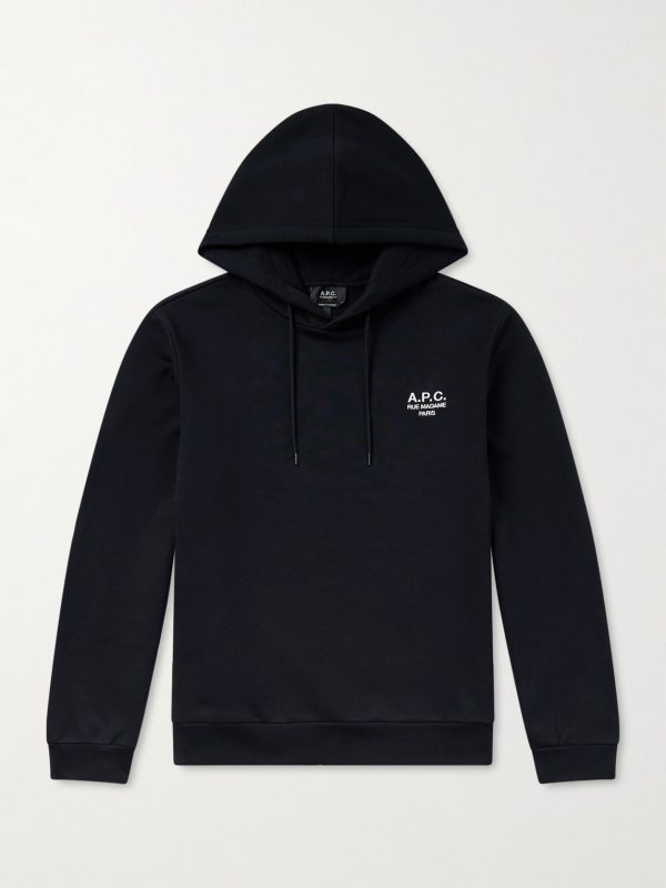Standard Rue Madame Logo-Embroidered Organic Cotton-Jersey Hoodie Standard Rue Madame Logo-Embroidered Organic Cotton-Jersey Hoodie