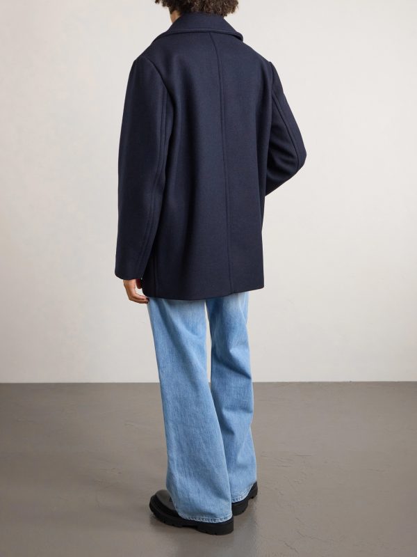 Andy Double-Breasted Wool-Blend Coat - BK Andy Double-Breasted Wool-Blend Coat - BK