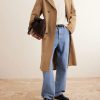 Double-Breasted Twill Trench Coat - OU