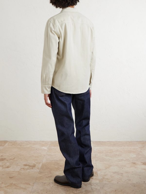Logo-Embroidered Cotton-Twill Overshirt - BK Logo-Embroidered Cotton-Twill Overshirt - BK