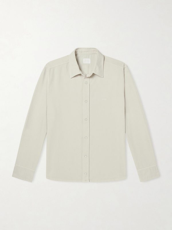 Logo-Embroidered Cotton-Twill Overshirt Logo-Embroidered Cotton-Twill Overshirt