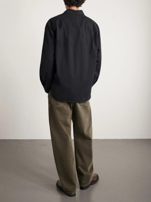Malo Logo-Embroidered Organic Cotton Shirt - BK Malo Logo-Embroidered Organic Cotton Shirt - BK