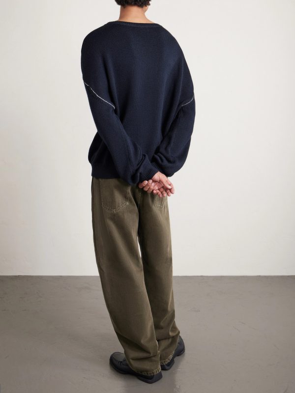 Logo-Intarsia Wool-Blend Sweater - BK Logo-Intarsia Wool-Blend Sweater - BK