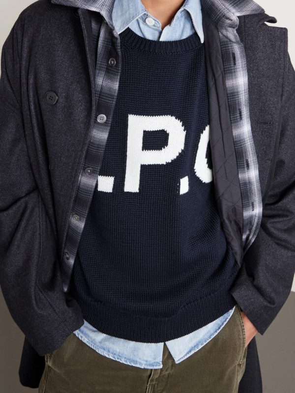 Logo-Intarsia Wool-Blend Sweater - CU Logo-Intarsia Wool-Blend Sweater - CU