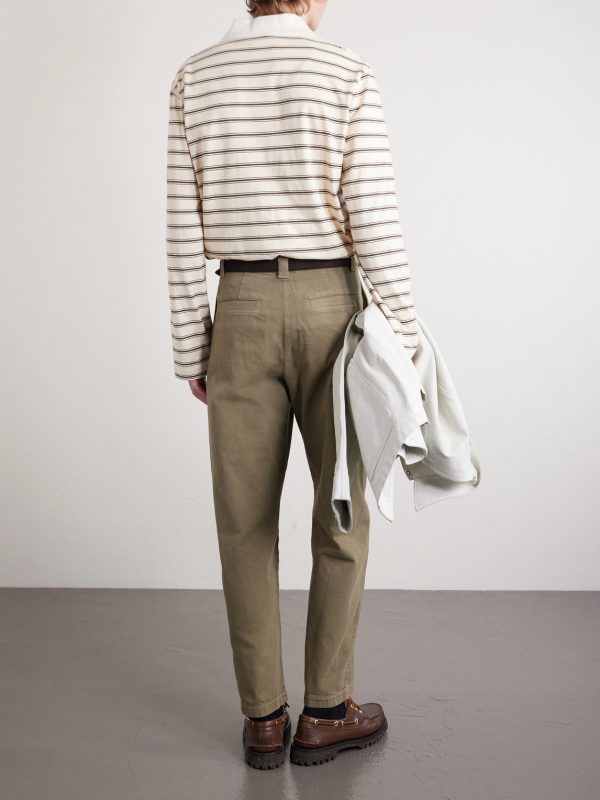 Ville Cropped Straight-Leg Cotton-Gabardine Chinos - BK Ville Cropped Straight-Leg Cotton-Gabardine Chinos - BK