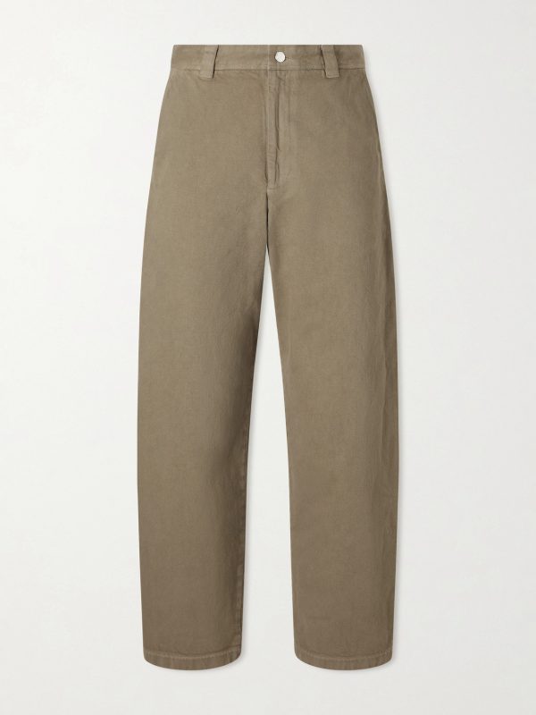 Ville Cropped Straight-Leg Cotton-Gabardine Chinos Ville Cropped Straight-Leg Cotton-Gabardine Chinos