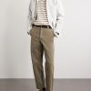 Ville Cropped Straight-Leg Cotton-Gabardine Chinos - OU Ville Cropped Straight-Leg Cotton-Gabardine Chinos - OU