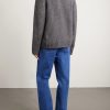 Flecked Wool Polo Sweater - BK Flecked Wool Polo Sweater - BK