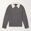 Flecked Wool Polo Sweater Flecked Wool Polo Sweater
