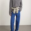 Flecked Wool Polo Sweater - OU Flecked Wool Polo Sweater - OU