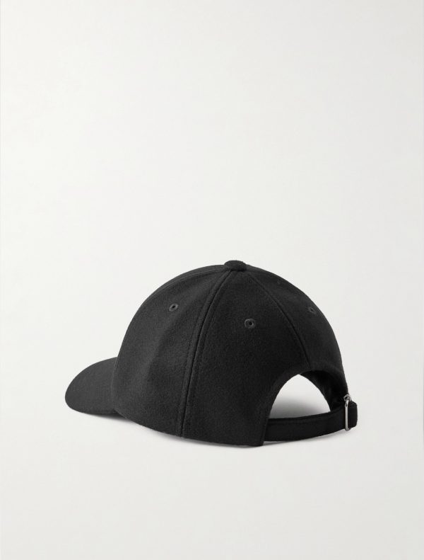 Charlie Logo-Embroidered Wool-Blend Baseball Cap - BK Charlie Logo-Embroidered Wool-Blend Baseball Cap - BK