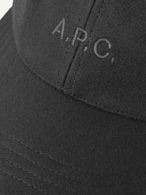 Charlie Logo-Embroidered Wool-Blend Baseball Cap - CU Charlie Logo-Embroidered Wool-Blend Baseball Cap - CU