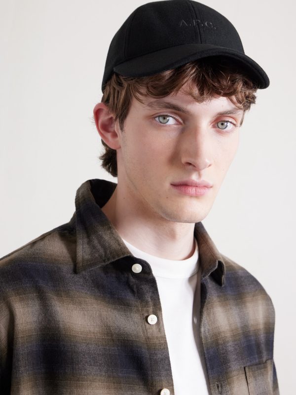 Charlie Logo-Embroidered Wool-Blend Baseball Cap - E1 Charlie Logo-Embroidered Wool-Blend Baseball Cap - E1