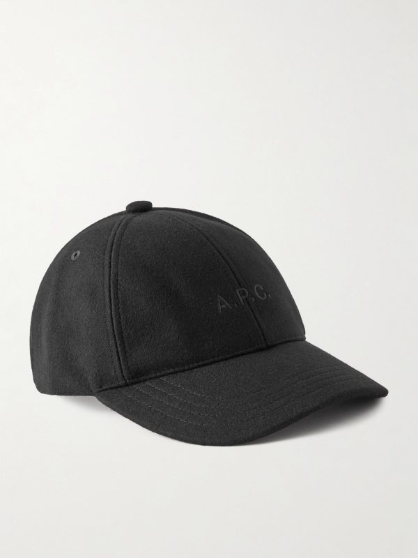 Charlie Logo-Embroidered Wool-Blend Baseball Cap Charlie Logo-Embroidered Wool-Blend Baseball Cap