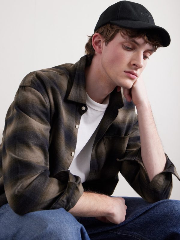 Charlie Logo-Embroidered Wool-Blend Baseball Cap - OU Charlie Logo-Embroidered Wool-Blend Baseball Cap - OU