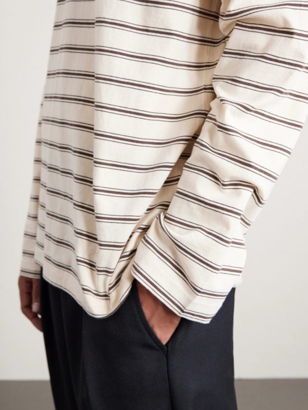 Striped Organic Cotton-Jersey Polo Shirt - CU
