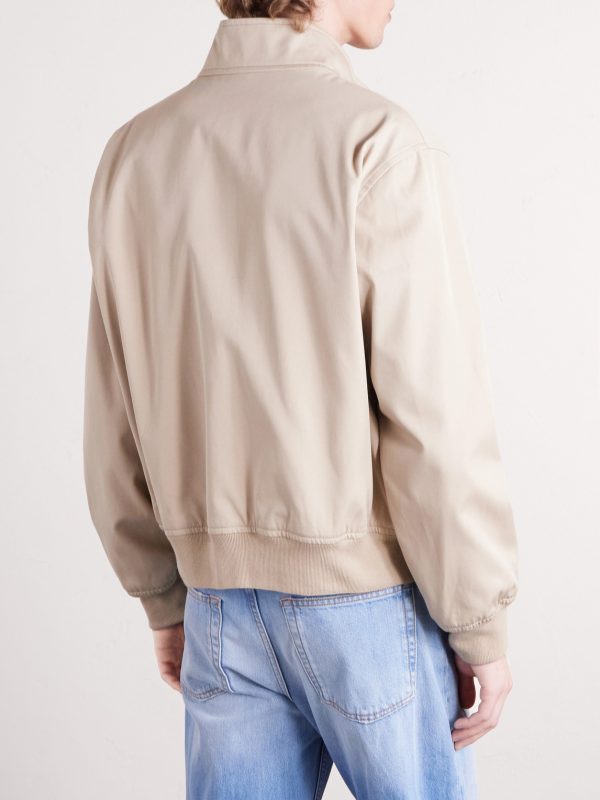 Cotton Twill Blouson Jacket - BK