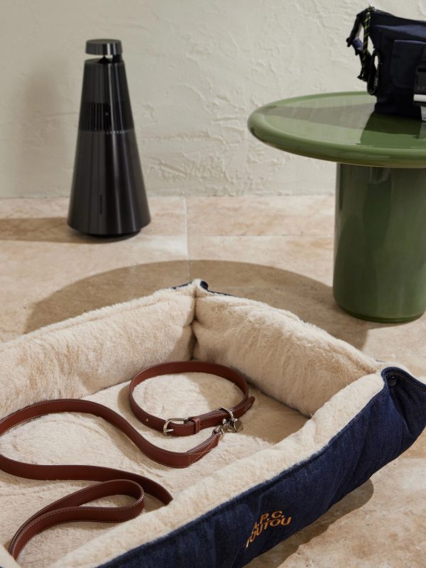 Toutou Logo-Print Leather Dog Lead - OU Toutou Logo-Print Leather Dog Lead - OU