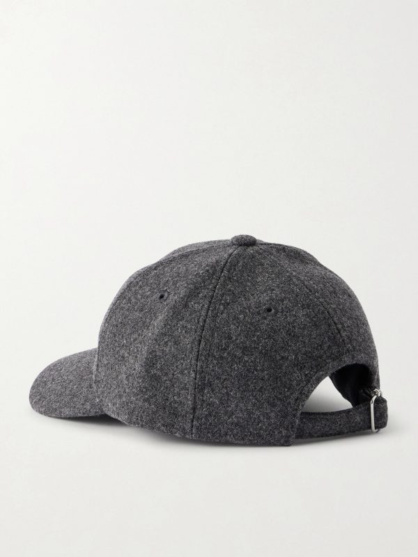 Charlie Logo-Embroidered Wool Baseball Cap - BK Charlie Logo-Embroidered Wool Baseball Cap - BK