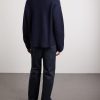 Oversized Ribbed Wool and Cashmere-Blend Polo Sweater - BK Oversized Ribbed Wool and Cashmere-Blend Polo Sweater - BK