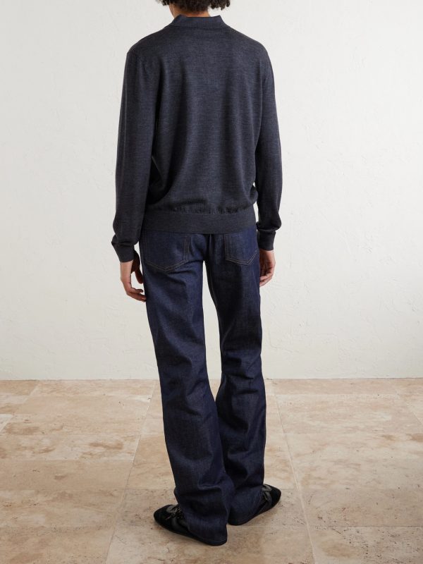 Wool Polo Shirt - BK Wool Polo Shirt - BK