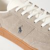 Bedford Logo-Embroidered Leather-Trimmed Suede Sneakers - CU Bedford Logo-Embroidered Leather-Trimmed Suede Sneakers - CU