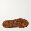 Bedford Logo-Embroidered Leather-Trimmed Suede Sneakers - E1 Bedford Logo-Embroidered Leather-Trimmed Suede Sneakers - E1