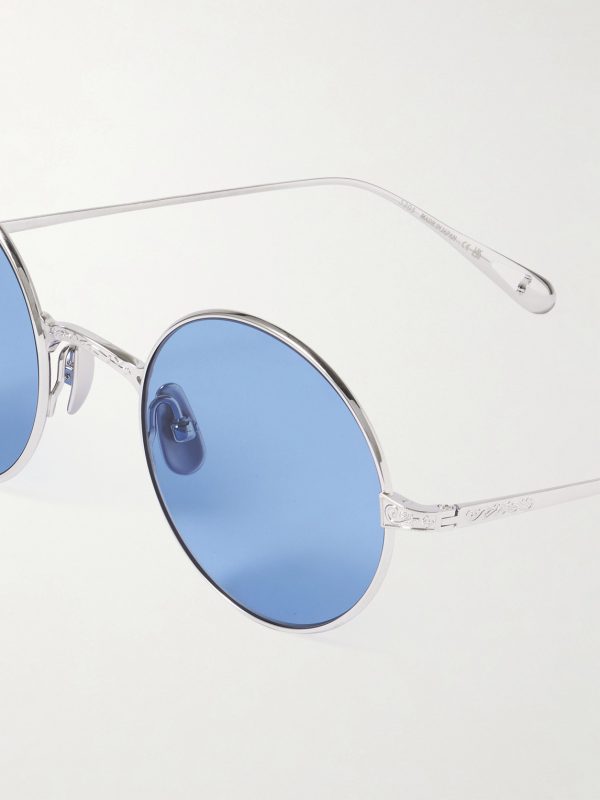 + Ozzy Osbourne GLCOzzy Round-Frame Titanium Sunglasses - CU + Ozzy Osbourne GLCOzzy Round-Frame Titanium Sunglasses - CU
