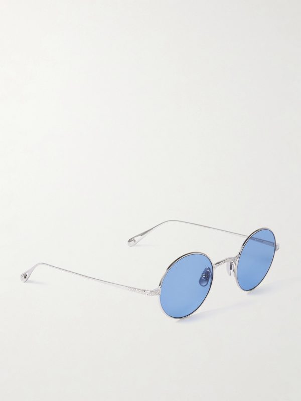 + Ozzy Osbourne GLCOzzy Round-Frame Titanium Sunglasses - FR + Ozzy Osbourne GLCOzzy Round-Frame Titanium Sunglasses - FR