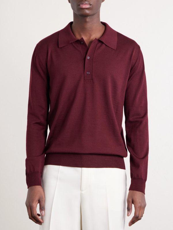 Virgin Wool Polo Shirt - FR Virgin Wool Polo Shirt - FR
