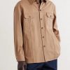 Logo-Appliquéd Cotton-Gabardine Overshirt - FR