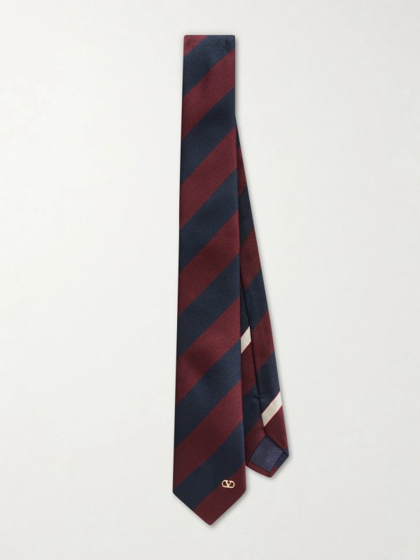 6cm Striped Silk-Jacquard Tie